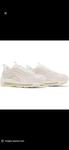 Tênis Nike Air Max 97 Feminino Branco Rosa Casual