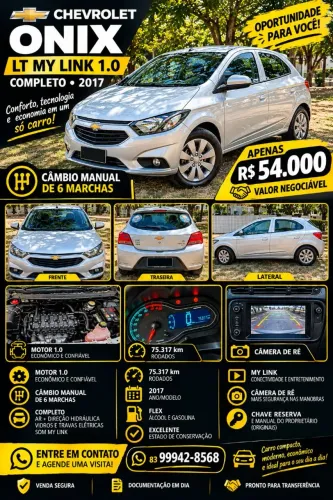 Chevrolet Onix Hatch LT 1.0 8V Flex Mec. 4P 2017