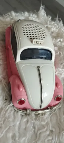 Fusca rádio e caixa de som