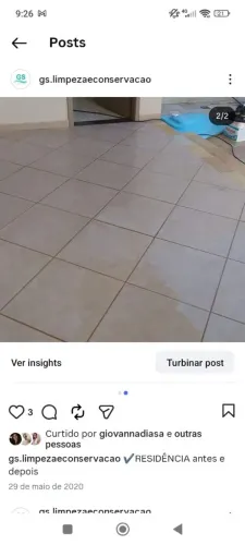 Limpeza pós obra profissional