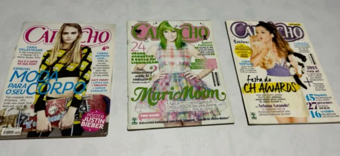 Kit 3 revistas Capricho , Ariana + Cara Delavingne + MariMoon