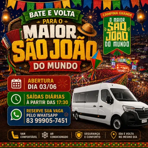 Bate e Volta para o maior São João do Mundo 