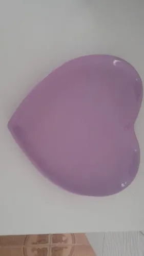 Bandeja coração cerâmica