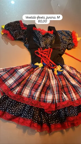 Vestido junino / vestido quadriculado / São João