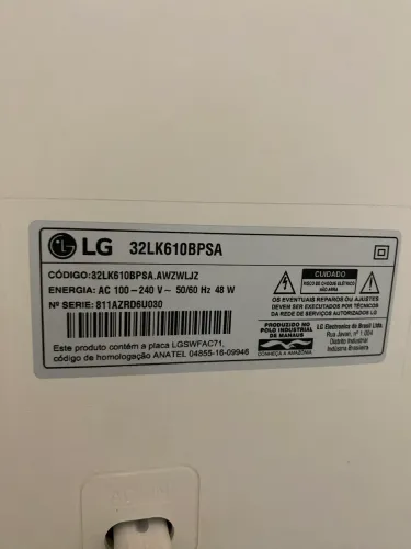 Vendo Tv Smart LG branca 32 polegadas