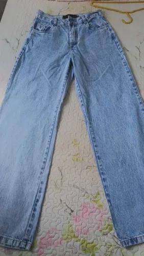 Calça jeans feminina wide leg 40
