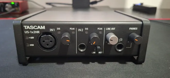 Interface de áudio Tascam Us-1x2hr