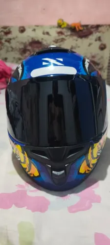 Capacete norisk semi novo detalhe viseira transparente nunca FOI usada