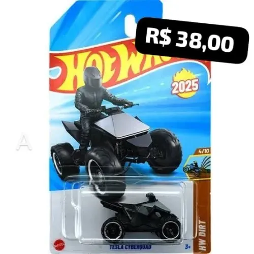 Hotwheels Tesla Cyberquad - Edição Especial 2025