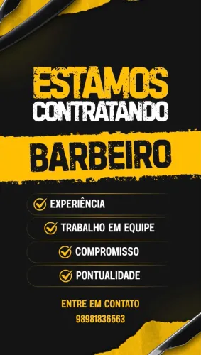 Contrata-se barbeiro 