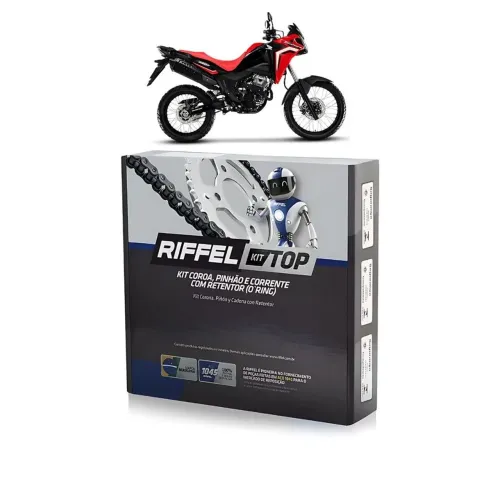 Kit relação transmissão CB 300 CB Twister 300 XRE 300 Sahara 300 CBX Twister CBX Strada