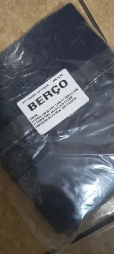 Kit lençol de berço 400 fios azul