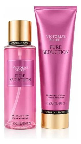 Kit Victoria's Secret Pure Seduction Body Splash + Creme Corporal Feminino