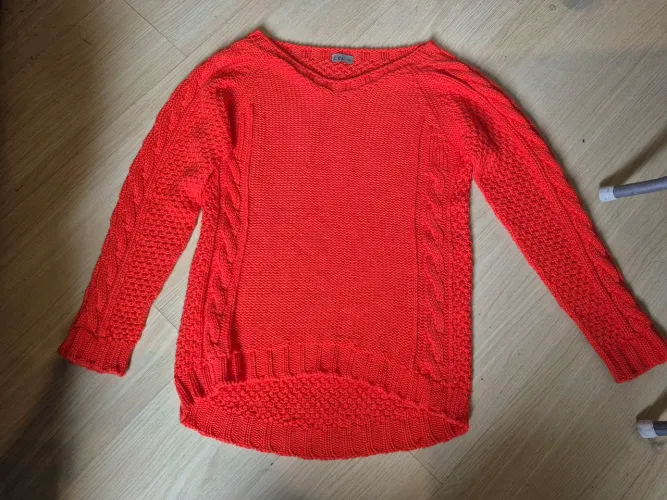 Suéter M Laranja Neon