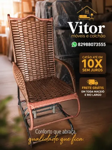 PROMOÇÃO DE CADEIRA DE BALANÇO 4 MOLAS 