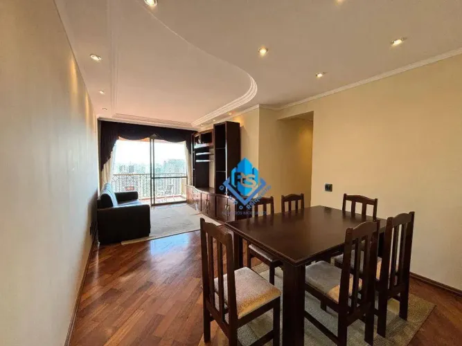 Apartamento Mobiliado com 3 dormitórios para alugar, 100 m² - Vila Bastos - Santo André/SP