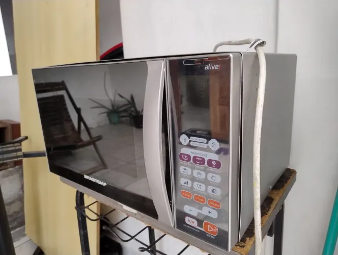 Microondas com defeito