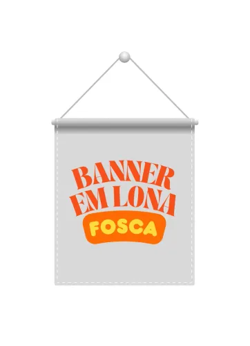 BANNER em lona FOSCA 80x120