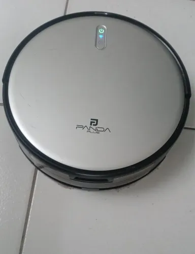 Aspirador Robô Inteligente PandaPlus AMG-R1 Wi-Fi App Alexa Google Passa Pano Bivolt