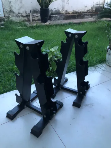 Suporte alteres musculação 