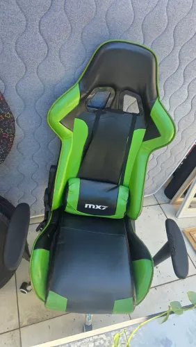 Cadeira Gamer Mymax MX7 Verde e Preta - Barata (Com Marcas de Uso)