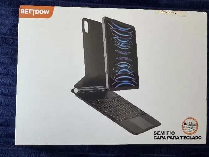 Capa com teclado sem fio para iPad Pro 11, air 4/5/6 Branco 