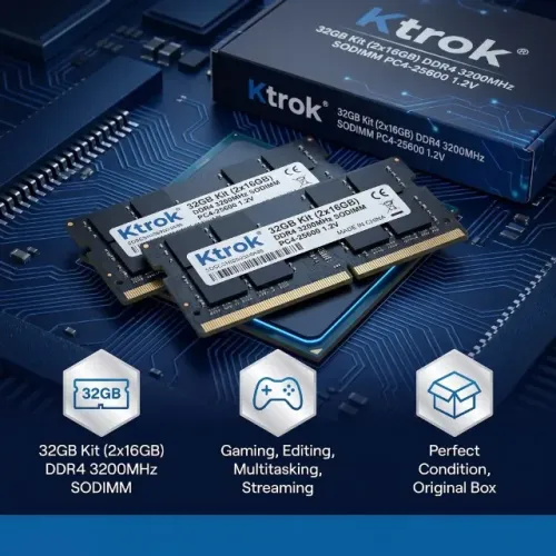 Memoria Ram KIT 32GB (2x16GB) DDR4 3200MHz SODIMM Ktrok - Notebook - Com Caixa Original