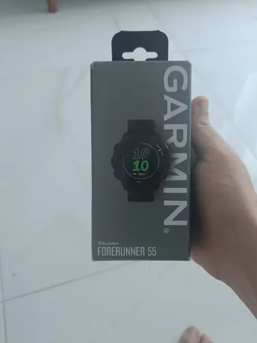 SMARTWATCH GARMIN FORERUNNER 55 BARATO, ZERO! PRETO! PRONTA ENTREGA, 12X130,00 NO CARTÃO