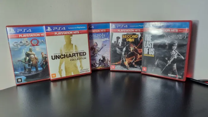 (Playstation Hits) GOW, Horizon Z. Dawn, Second Son, Uncharted e TLOU | Jogos para ps4