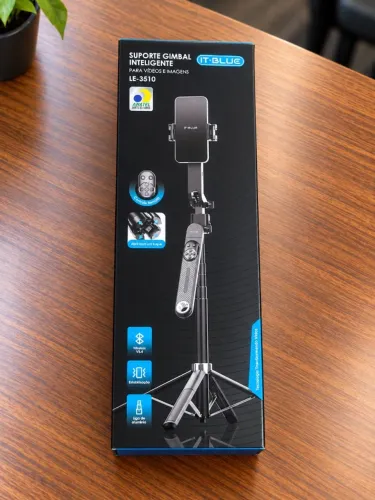 Tripé Selfie Stick Inteligente C/ Rastreamento Facial 360