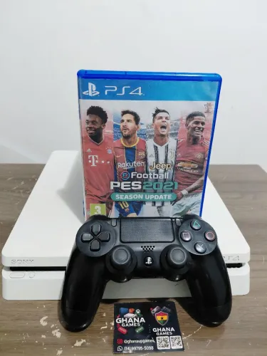 PS4 SLIM BRANCO COM JOGO A ESCOLHA + GARANTIA