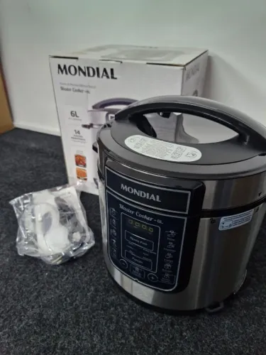 Panela de Pressão Elétrica Digital Mondial 6L - 220V - Nunca Usada - Caixa Aberta