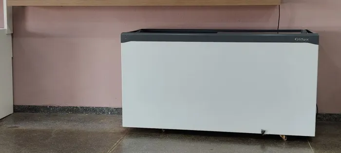Freezer tampa de vidro