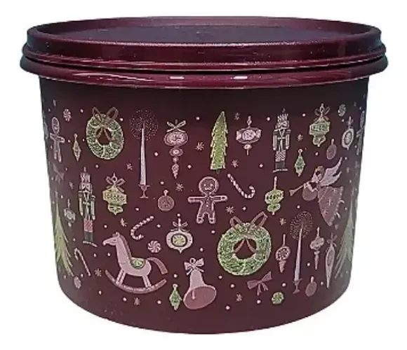 Tupperware tupper caixa encanto de natal 1.1L