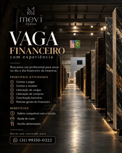 VAGA DISPONIVEL | FINANCEIRO