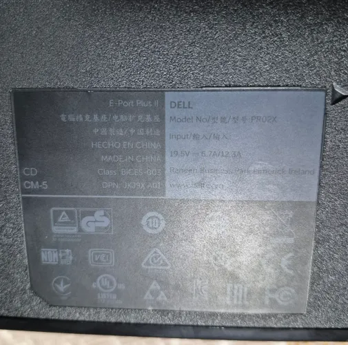 Dock Station Dell Pro2X (E-Port Plus)