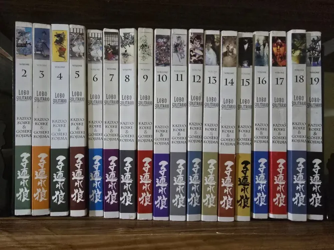 Mangá Lobo Solitario do 01 ao 19