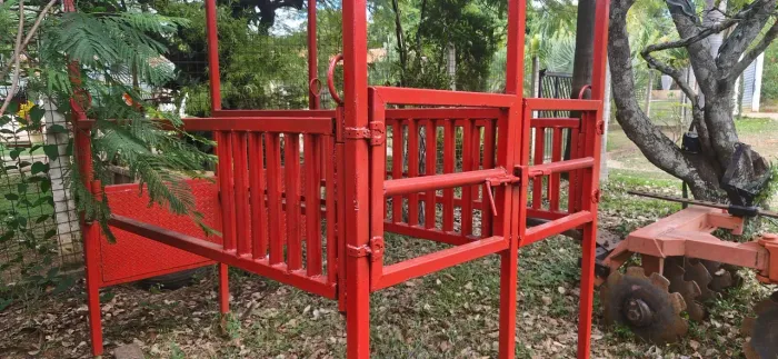 Tronco , brete , contenção  para equinos