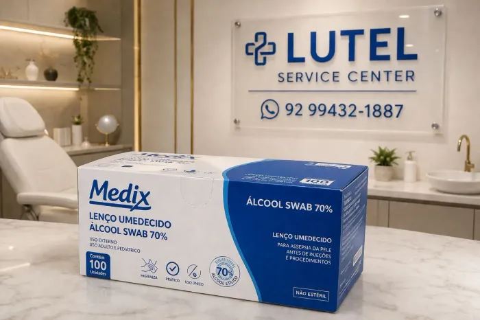 MEDIX LENÇO UMEDECIDO ÁLCOOL SWAB CX C/100 UNID 