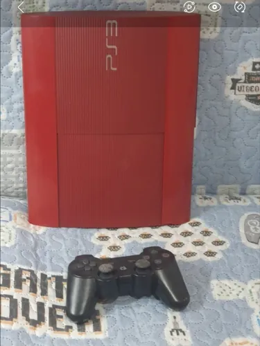 PS3 SUPER SLIM EDIÇÃO LIMITADA GOD OF WAR FUNCIONANDO PERFEITAMENTE