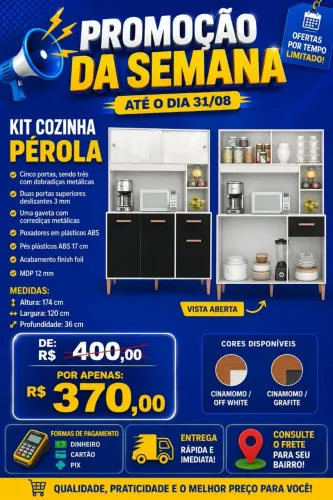 Kit cozinha pérola