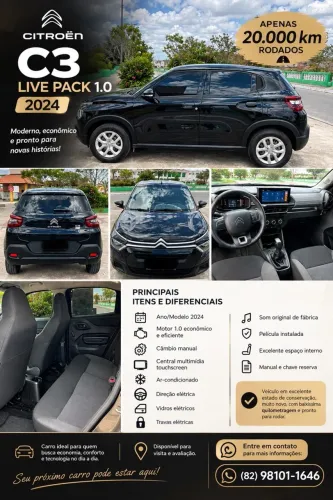 Citroen C3 Live Pack 1.0 Flex 6V 5P Mec. 2024