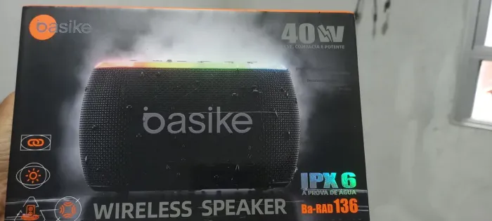 Caixa de som Bluetooth basik 40w potência e qualidade nova