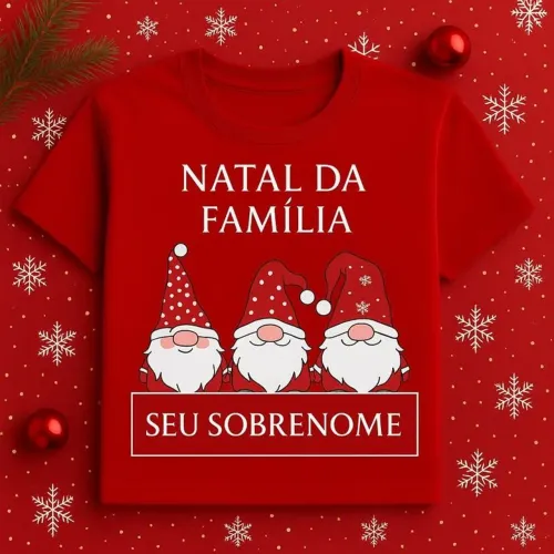 Camisa de natal - Personalize com seu nome e estampa