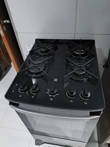 Fogão 4 bocas Electrolux Prata Efficien