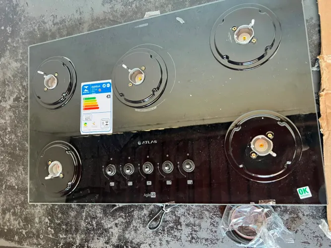 Cooktop atlas 5 bocas novo pequeno detalhe 