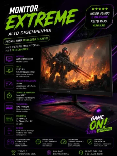 Monitor gamer AOC legend hero 27 