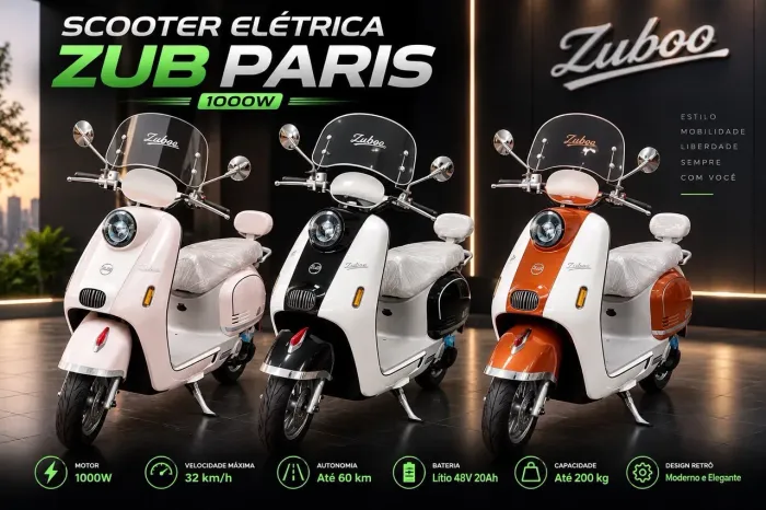SCOOTER ELÉTRICA ZUB PARIS