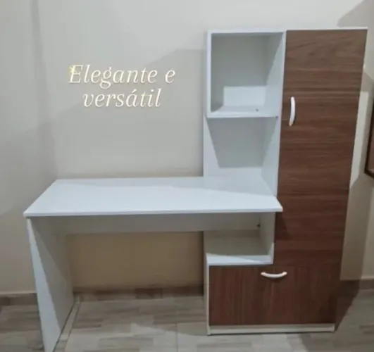 Mesa com estante em mdf