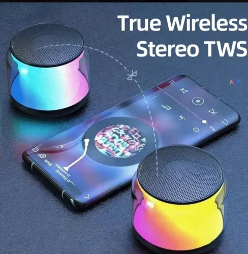 Caixa de som Bluetooth multicores